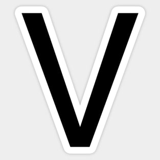 Helvetica V Sticker